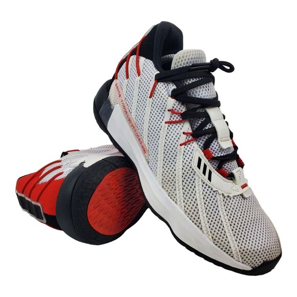 ADIDAS Shoes DAME 7 Mens Size 9 Cloud White RIP CITY Basketball Sneaker H04387